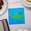 Shopagift Go Vegan 2 Pack Coasters - 9cm x 9cm