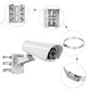 Sumnacon Camera Pole Mount Bracket,2 Pcs Stainless Steel Pole Mount Adapter Brackets with Loops,Silver Camera Mount Bracket for Pole Post,Universal Pole Mount Bracket for CCTV Security Camera Ptz Dome