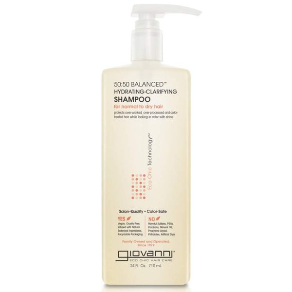 Giovanni Cosmetics 50:50 Balanced Hydrating-Clarifying Shampoo, 24 Oz