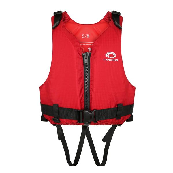 Typhoon Red Buoyancy Jacket, 50N, Front Zip, Adjustable Straps, Removable Crotch Strap, CEUK Approved (L/XL)