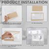 CENPEK Transparent Socket Covers Box Proofing Safety Socket Covers, 86 Type Double-Position security Electrical Outlet Protector，Waterproof Outlet Cover for Home Security