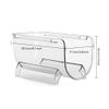Heshebuy 2 Pack Bottle Rack, Fridge Organizer Bottle Rack, Stackable Wine Rack Plastic Bottle Holder