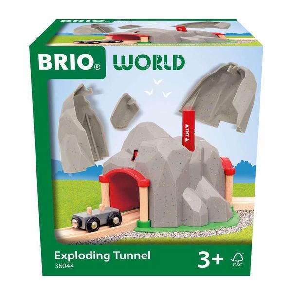 BRIO World – 36044 Exploding Tunnel | Toy Train Set for Kids Ages 3 Years and Up