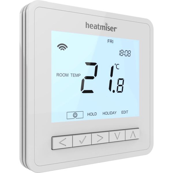 Heatmiser NeoAir V3 Wireless Smart Thermostat White Works with the NeoHub Gen 2 Giving you Interface with Apple Home kit Alexa and Google Home Giving Smart Home Controls.