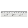 'Dog With Bone' 15cm (6 Inch) White Plastic Ruler (RL00061416)