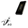 BoxWave Cable Compatible with Ulefone Armor 22 - MagnetoSnap AllCharge Cable, Magnet Charging Cable USB Type-C Micro USB - Jet Black