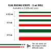 Quattroerre Racing Flag Stripes, 80 mm x 5 mt