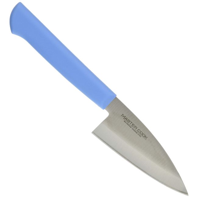 Kataoka Seisakusho MCKK90M Japanese Style Koide Blade Knife, Blue, 3.5 inches (90 mm), Made in Japan, Antibacterial Color Knife, Molybdenum/Vanadium Steel, Double-edged