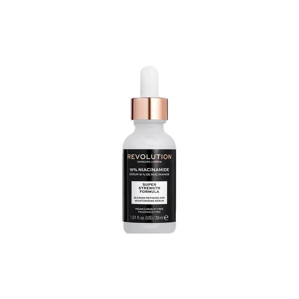 Revolution Skincare London, 15% Niacinamide Super Strength Serum, Tackles Blemishes, Minimises Pore Appearance, Moisturising Face Serum, 30 ml