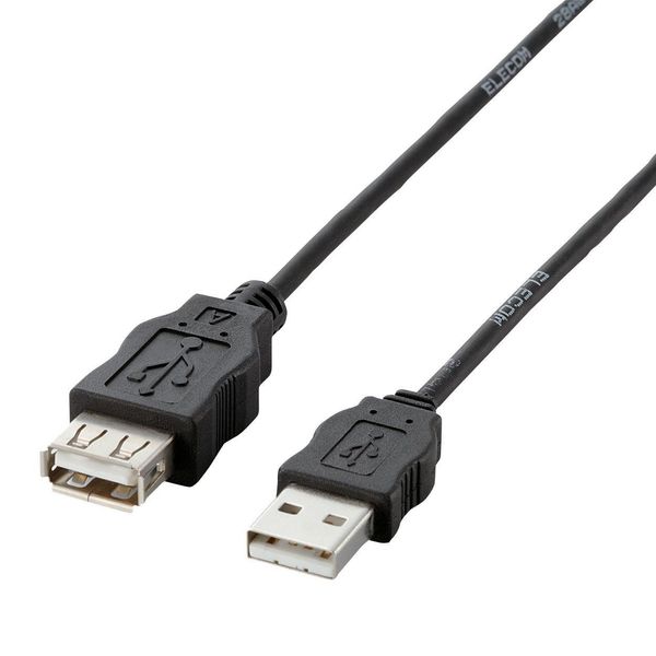 Elecom USB 2.0 Cable, USB-ECOEA20, blk