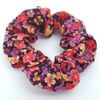 Leaf Cat Matching Japanese Pattern Scrunchie Cherry Blossom Purple Pattern for Cat Owners