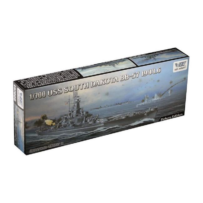 Vee Hobby 1/700 US Navy Battleship South Dakota BB-57 1944 Deluxe Edition Plastic Model VEEE57005