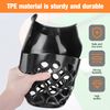 JASTT 6 Pack Set of Pool Table Pockets (Thickened Plastic Material) Black Large Capacity Pool Table Pocket Replacement