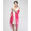 Basic Sense Sheer Shimmer Iridescent Shawl Wrap (100 x 21.5), Fuchsia