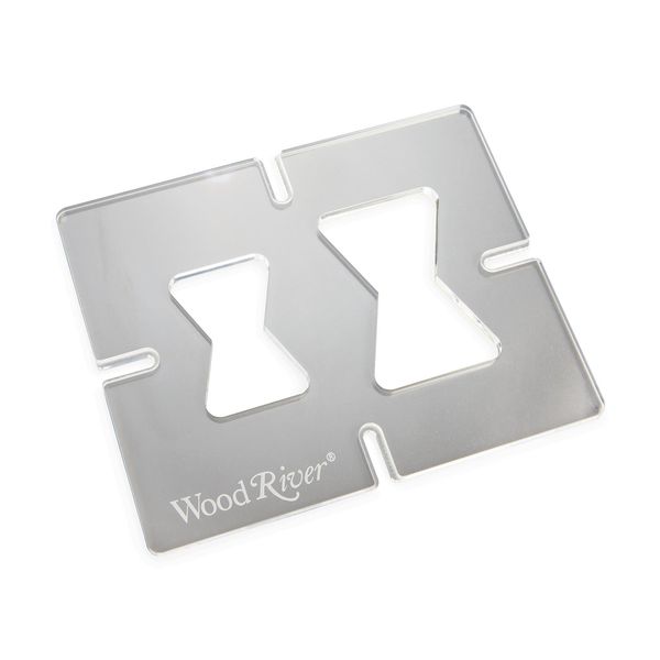 WOODRIVER Router Inlay Template Bowtie