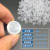 CINRA Tattoo Ink Caps, 500Pcs Tattoo Ink Cups #17 Disposable Plastic Pigment Tattoo Ink Caps Cups with Base Tattoo Permanent Makeup Container Cap Large Pigment Caps for Tattoo Ink, Tattoo Supplies