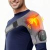 Vibration Heated Shoulder Brace Massager Rotator Cuff Support Compression Wrap
