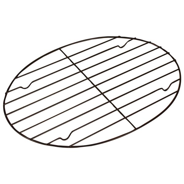 Fox Run - 57213 Fox Run Non-Stick Oval Roasting/Cooling Rack, 11.25 x 8.25 x 0.5 inches, Metallic