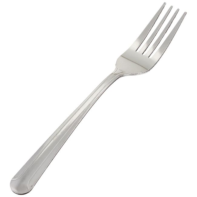 Winco 12-Piece Dominion Heavy Weight Dinner Fork Set, 18-0 Stainless Steel, 4.5"L x 0.63"W, Silver