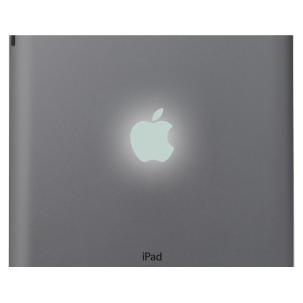 iPad sized Glow in the Dark Apple Color Changer Decal - Decal
