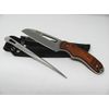Myerchin Knives W100 Generation 2 Professional Wood Offshore Rigging System Fixed Blade and Marlinspike Fits in Leather Sheath with Leather Lanyard Strap