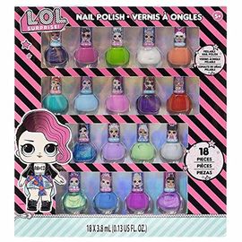 Disney Frozen-Townley Girl Non-Toxic Peel-off Nail Polish Set with Shimmery  and Opaque Colors with Nail Gems for Girls Ages 3+, Perfect for Parties,  Sleepovers and Makeovers, 18 Pcs 