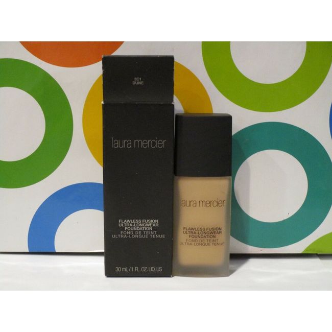 LAURA MERCIER ~ FLAWLESS FUSION LONGWEAR FOUNDATION ~ 3C1 DUNE ~ BOXED