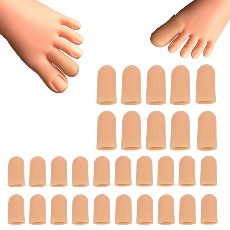 30 Pieces Toe Caps, Toe Protector Toe Covers, Protect Toe from Rubbing ...