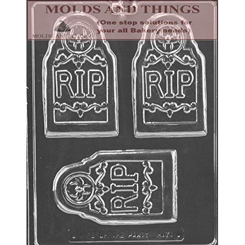 Casket With Mummy Chocolate Candy Mold R.I.P. Tombstone Bar Halloween Chocolate Candy Soap Mold Ghost, Pump, RIP Tombstone Bar chocolate candy mold