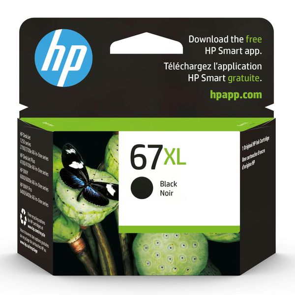 HP 67XL | Ink Cartridge | Black | 3YM57AN