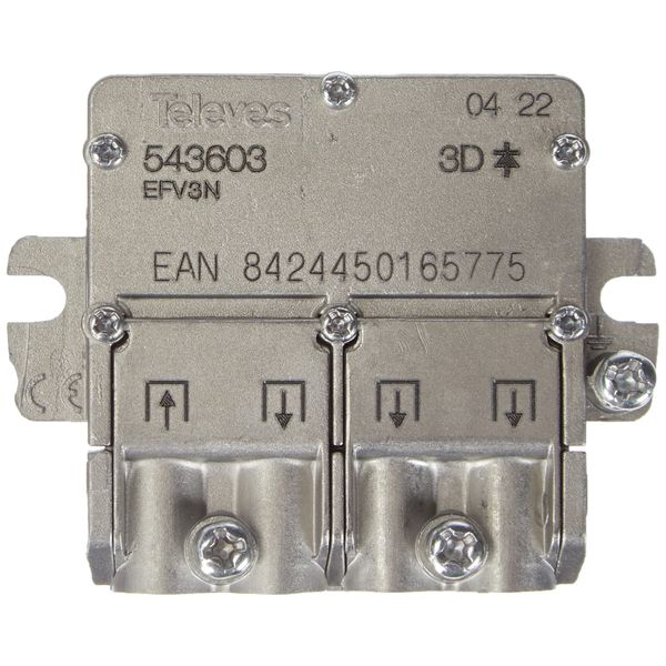 TELEVES 543603 - Mini PARTITORE EASYF 3VIE 2400MHZ 8,5/7,5DB