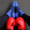 ZaTech Plantar Fasciitis Sock, Compression Socks (Blue/Black, XX-Large)