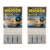 PLACE LEGLOCK Window Auxiliary Locks, Gray, 4 Pieces x 2 Sets