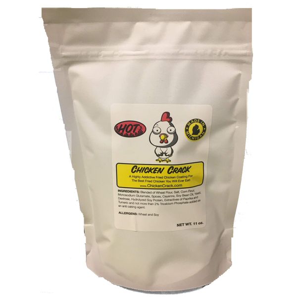 HOT Chicken Crack Fried Chicken Coating Mix -3 (THREE) 11 oz bags