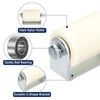 sourcing map Gate Roller Guide Adjustable, 3.1" Sliding Gate Nylon Roller with L-Shape Bracket, Gate Roller Guide Support Assembly for Sliding Rolling Gate White