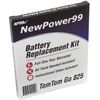 NewPower99 Battery Replacement Kit with Battery, Video Instructions and Tools for Tomtom Go 825