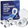 Anti Snoring Devices - Silicone Magnetic Anti Snoring Nose Clip, Snoring Solution - Comfortable and Effective to Stop Snoring 4 Pcs