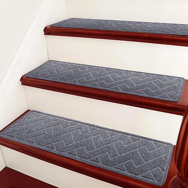 Stair Treads for Wooden Steps Indoor, 30Inx8In(15 in Pack) Non Slip Carpet Stair