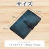 CocoroFactory Notebook Notebook Cover Notebook Case Notebook PU Bible Business Work (Black)