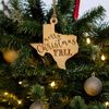 Ornament - Merry Christmas Y'all - 3x3in