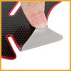 Partuto Fuel Tank Protector PVC Rubber Pad Emblem Badge Sticker Red Replacement