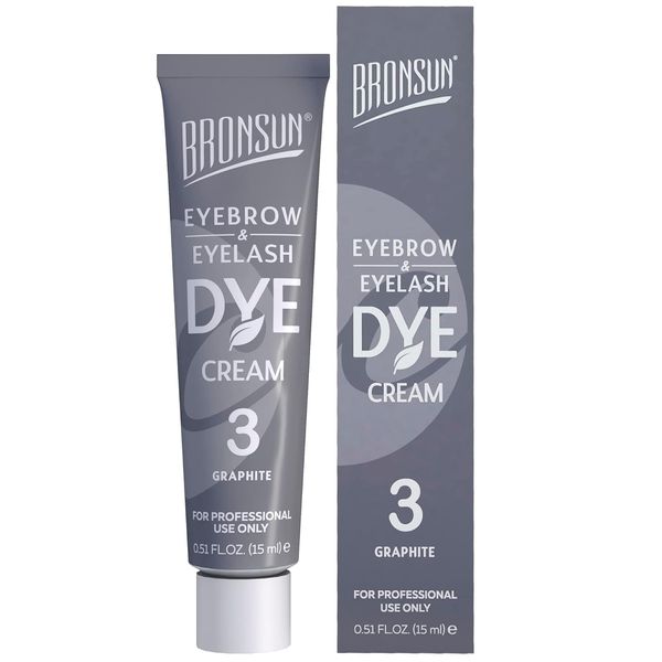 BRONSUN Cream Brow & Lash Enhancer – Long-Lasting Definition – Graphite #3 – 15ml
