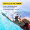 FINIS Smart Goggle Replacement, Goggle Only, White