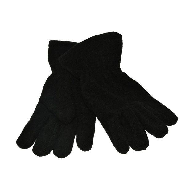 Childs Fleece Gloves, Black, Age 5/7