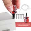 4 Pcs IP65 Waterproof Electronics Project Boxes, Electrical Project Boxes Enclosure Case, Outdoor Cable Connection Junction Box with Fixed Ear, Junction Project Box, with Screwdriver - off-white