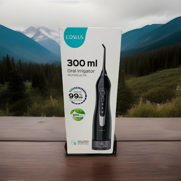 COSLUS 300ml Oral Irrigator Water Dental Flosser Portable Cordless Rechargeable
