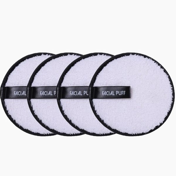 Reusable Makeup Remover Pads Cotton Wipes Microfiber Cosmetic Washing Towel Face Cleansing Sponge Skin Care Tools 4pcs