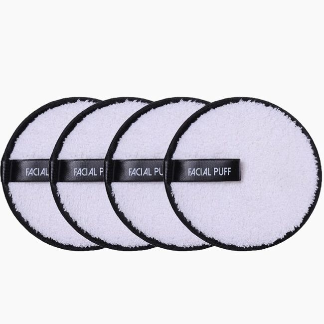 Reusable Makeup Remover Pads Cotton Wipes Microfiber Cosmetic Washing Towel Face Cleansing Sponge Skin Care Tools 4pcs