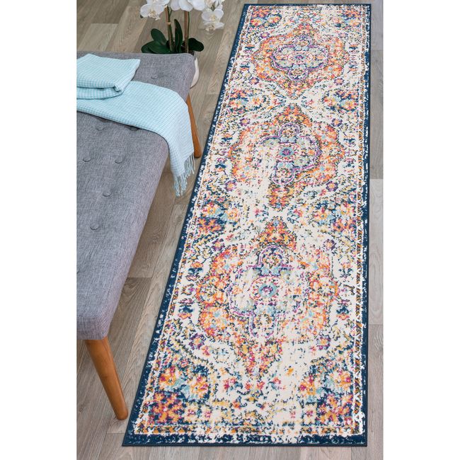 Rugshop Rugs Runners Distressed Vintage Bohemian Carpet Long Kitchen Rugs 2x10