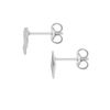 Tuscany Silver Women's Sterling Silver Spade and Diamond Stud Earrings